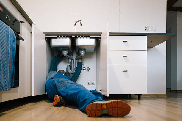 Professional Drain Cleaning technician working in West End, NC
